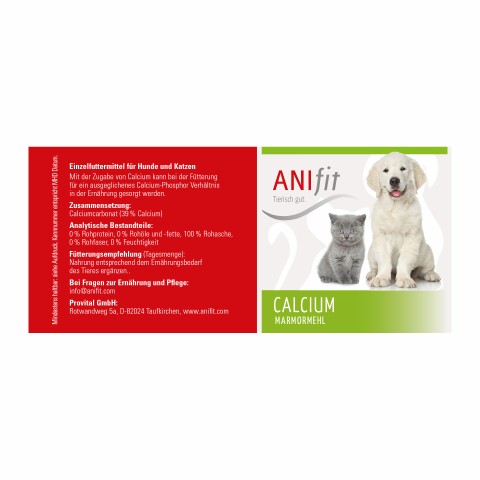 Hund Katze B.A.R.F. Nahrungsergänzungen Calcium 250g 1 Stück -3- Anifit